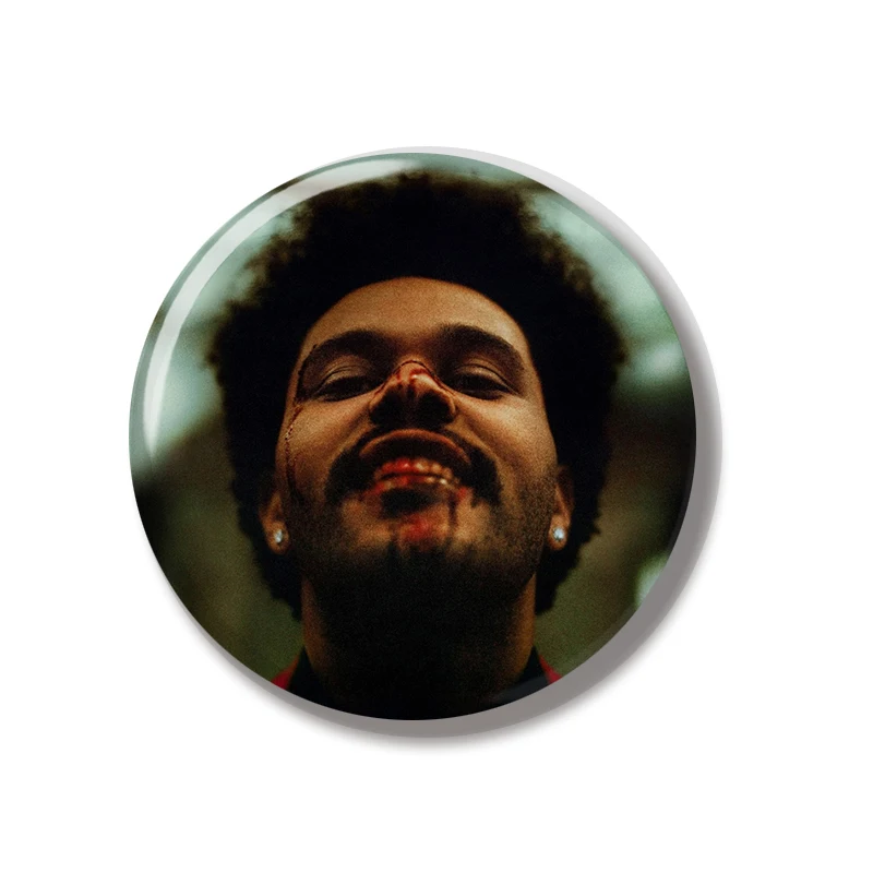 44MM The Weeknd XO Trilogy Starboy After Hours Album Cover Pin Soft Button Pin Jewelry Creative Badge Bag Backpack Decoration
