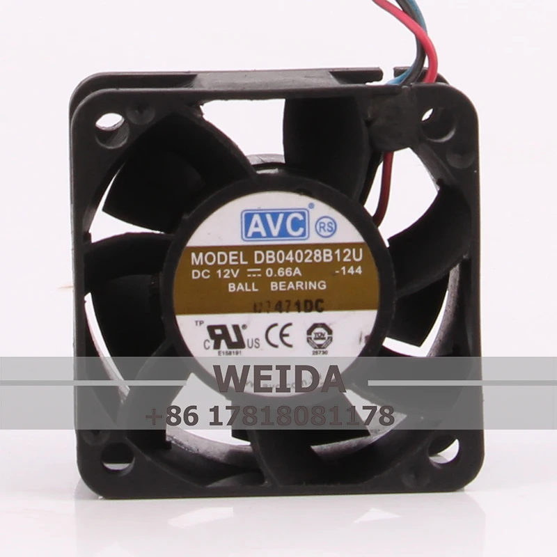 

DB04028B12U Case Cooling fan for AVC DC12V 0.66A EC AC 40x40x28mm 4CM 4028 4-wire Power Chassis Heat Dissipation Centrifugal