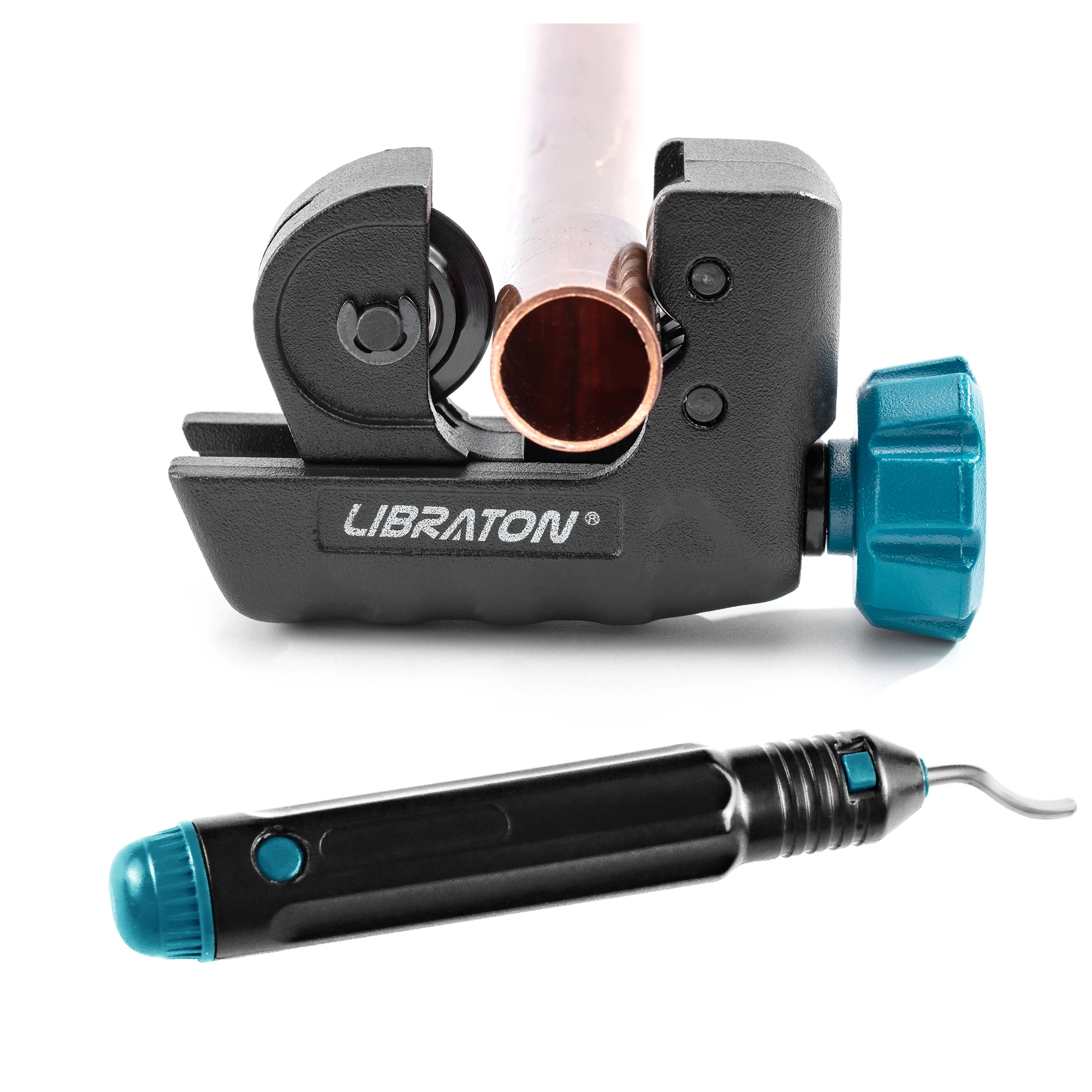 Libraton Mini Tubing Cutter 4mm to 28mm, Mini Pipe Cutter, Copper Tube Cutter with Deburring Tool for Aluminum Pipe, Metal Pipe