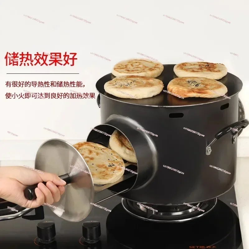 Household kitchen gas grilled squid fire stove pancake stove frying integrated oven biscuit oven roujiamo stove