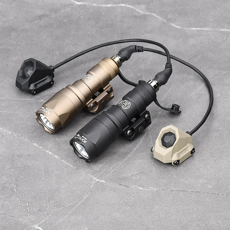 

M300A M600C Flashlight M300 M600 AXON Dual Function Pressure Remote Control Switch Airsoft Lamp Gear Hunting Weapon Light 20MM