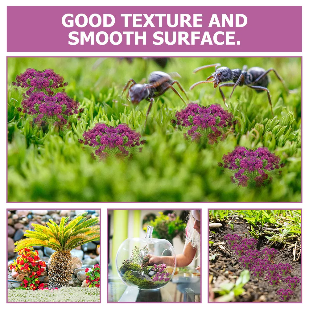 

2 Boxes Mini Flower Cluster Sand Table Decor Miniature Vegetation Grass Landscape Micro Landscape Decoration Realistic