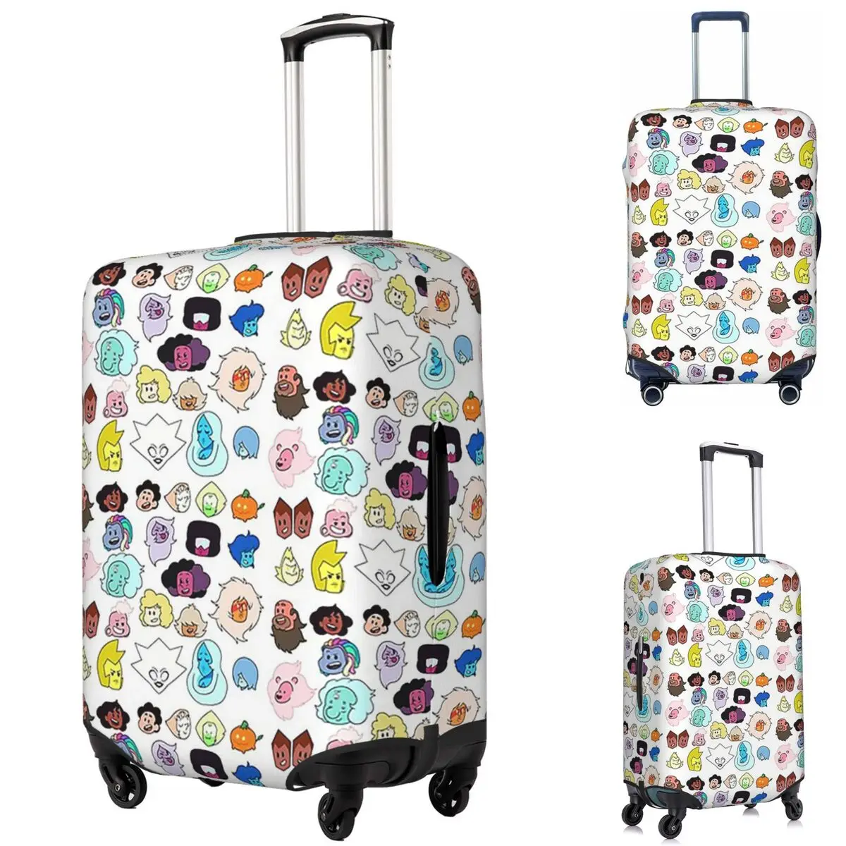 

Steven Universe Heads Suitcase Cover Protection Elastic Travel Luggage Protector Covers for 18-32 Inch