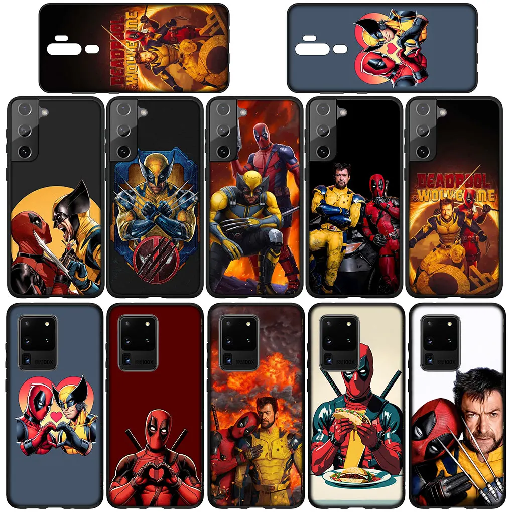 Poster Wolverine Marvel Deadpool Phone Case for Samsung Galaxy S24 S23 Fe Ultra A55 A35 A24 A15 A05 M55 M15 Plus A02 A03 A70 S7