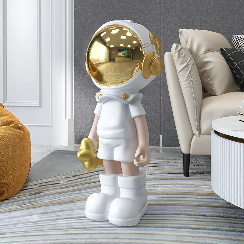 

Modern house decorate cartoon astronaut figurine sculpture statue livingroom decorative large artscraps nordicstyle statue decor