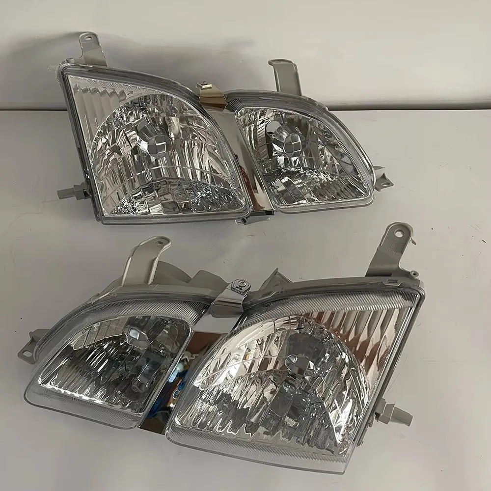 A Pair Car Front Headlights For Toyota Gaia SXM15 CXM10 Headlamp