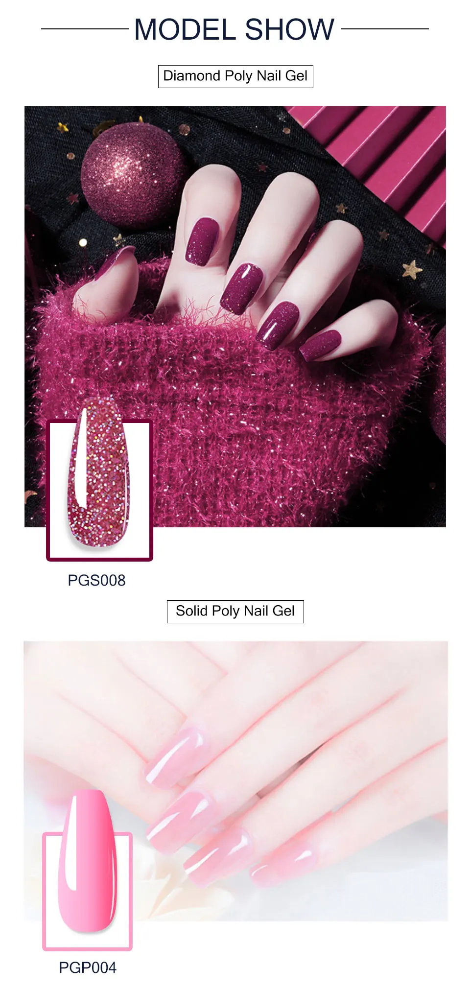 15 ml Poly-Verlängerungs-Nagelgel für Nägel, Kunst, Acryl, Maniküre-Design, 24 Farben, UV-Lacke, semi-permanenter Builder-Nagelgelpoliermittel – Detail 4