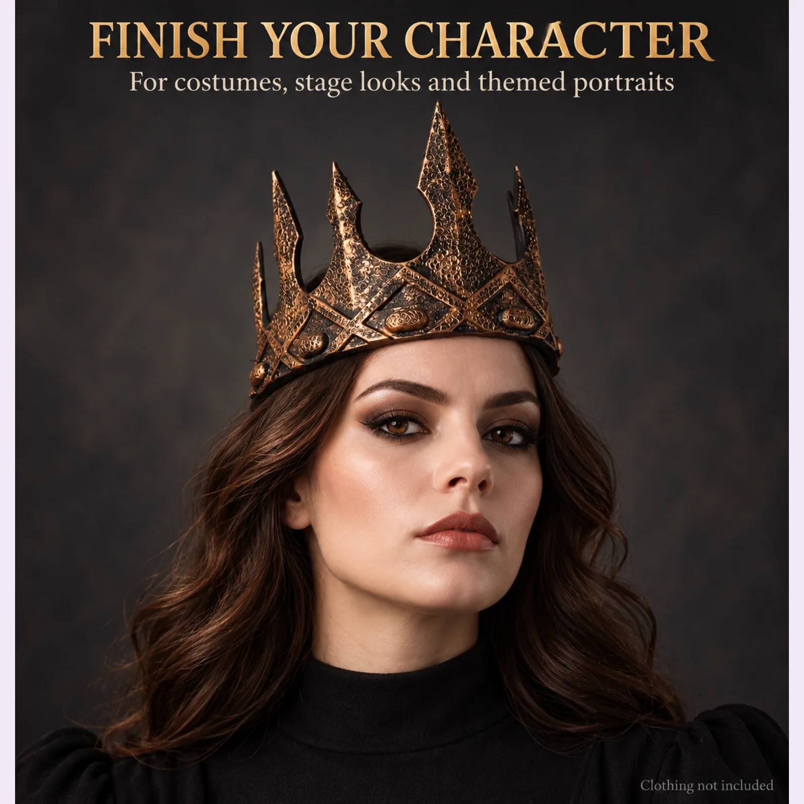 ヴィンテージゴシック風、王冠、ティアラ、邪悪な女王、魔女風の - Medieval Men'S Accessories のレビューと価格