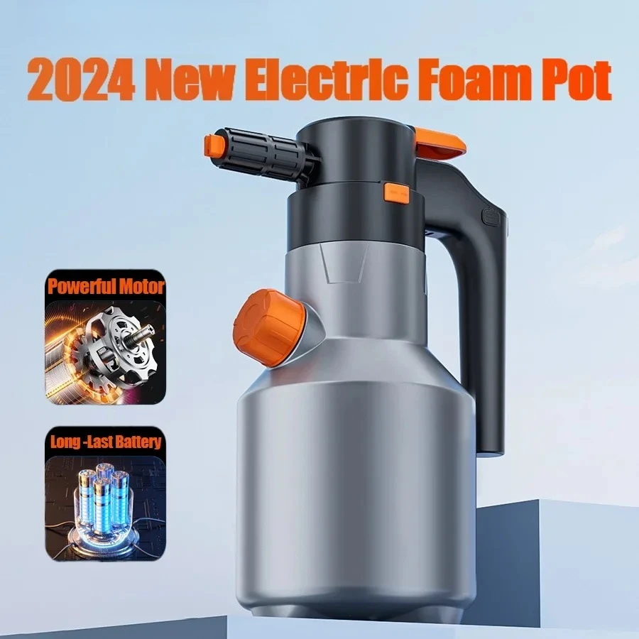 CENRR 2L Electric Foam Sprayer Professional Motorized  Foam Gun Handheld Car Wash Sprayer for Car Snow Cannon Car Accessories