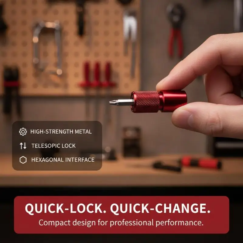 Portable Fast Change Hex Adapter 1Pcs M10 to 6.35mm Quick Release Shank Converter for Electric Screwdriver Power Tool