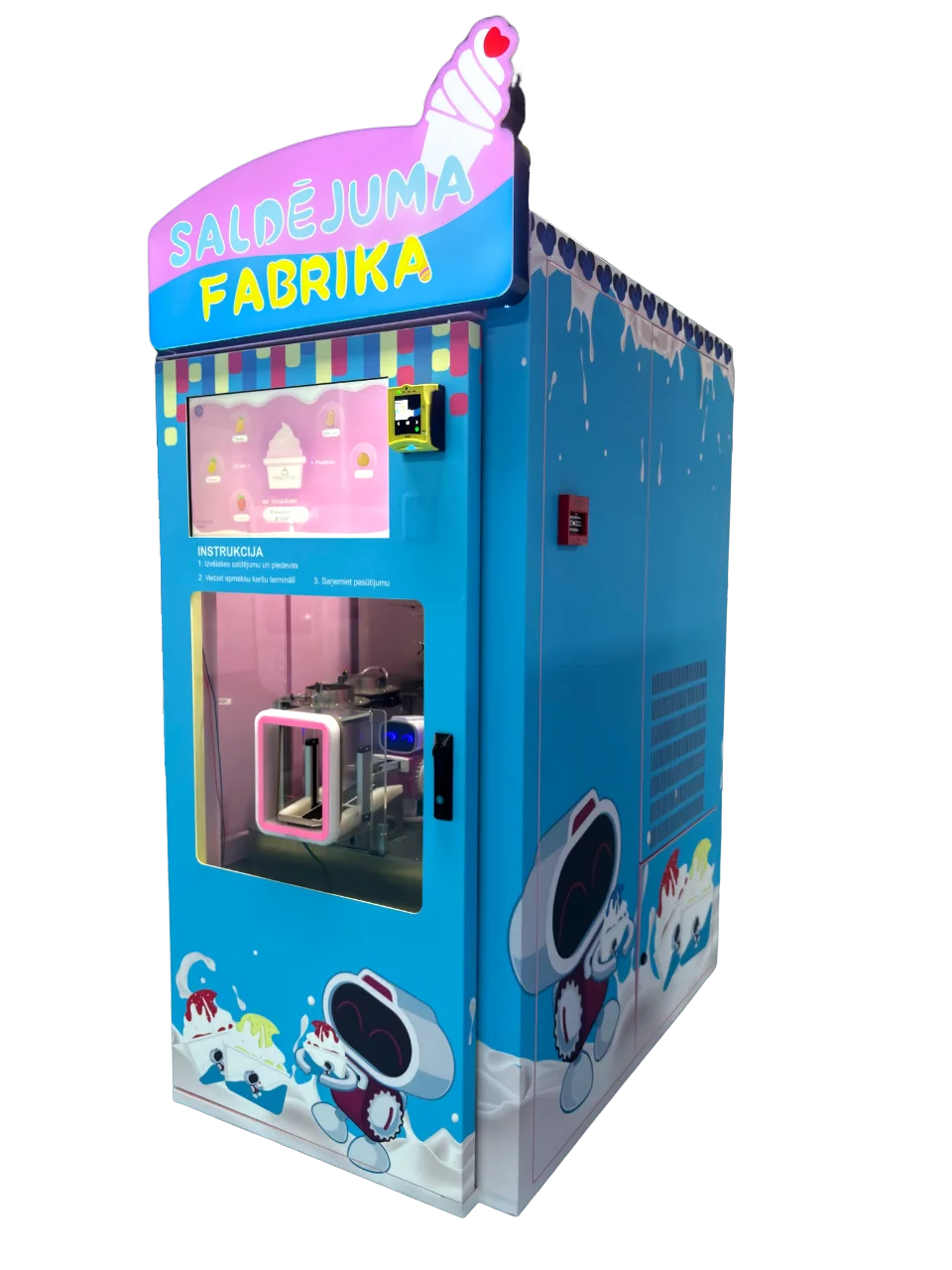 تخصيص سعة كبيرة الطابق الدائمة آلة بيع الآيس كريم الناعمة مصنع التلقائي أسعار الحليب بالجملة الأعمال جاهزة #2