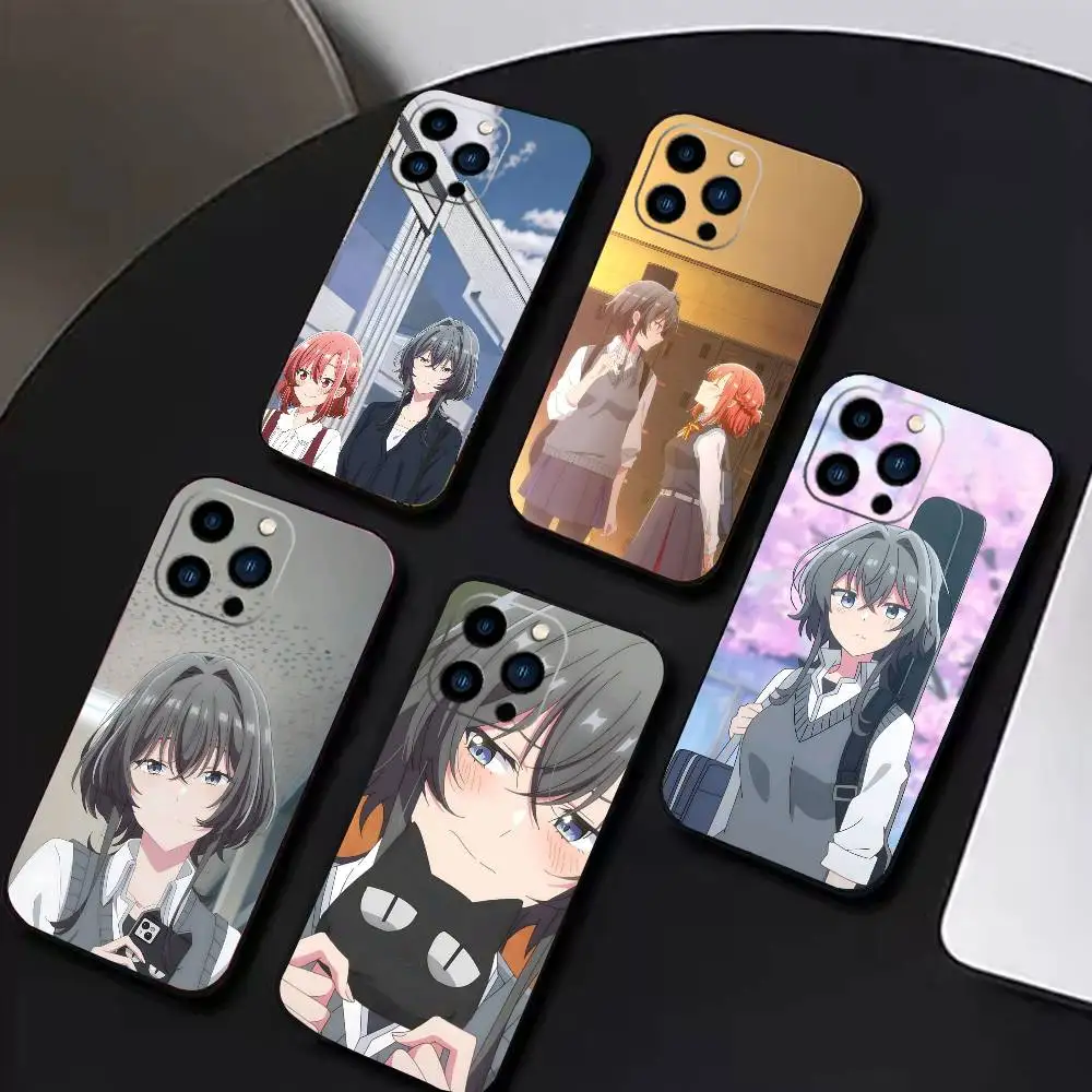 

Asanagi Yori and Kino Himari Phone Case For iPhone 17 16 15 14 13 12 Max Plus Silicone Black Cover