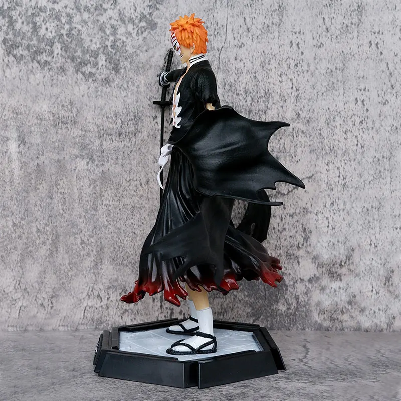 Bleach Figura Anime, Kurosaki Ichigo, Estatueta Guerra Sangrenta de Mil Anos, PVC Modelo Estátua, Boneca Colecionável, Brinquedo Ornamento, 31cm