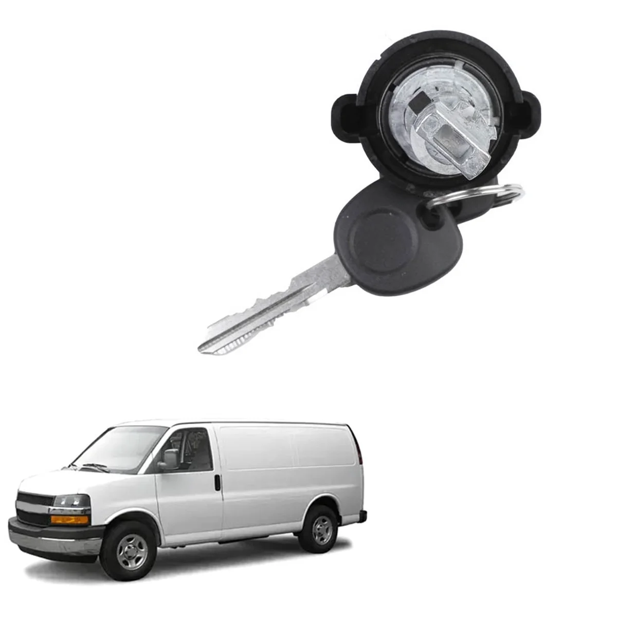 Car Ignition Lock Cylinder & Keys Replace 12472980 15815961 LS1012C US287L for Chevrolet Astro Express Silverado Tahoe