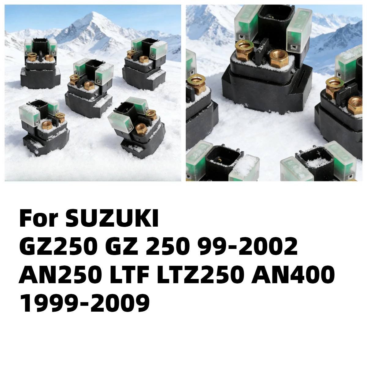 

1pc/2pc Motor Electrical Starter Relay Solenoid Ignition Switch For SUZUKI GZ250 GZ 250 99-2002 AN250 LTF LTZ250 AN400 1999-2009