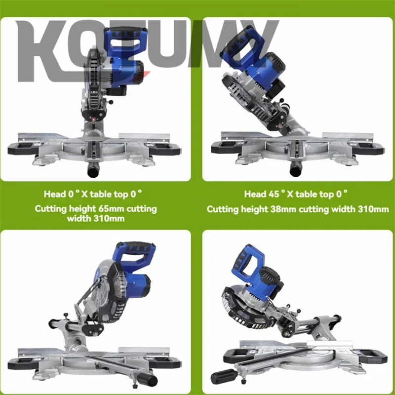 브러시리스 리튬 배터리 절단기 알루미늄 기계 절단 알루미늄 합금 프로파일 목공 마이터 테이블 쏘