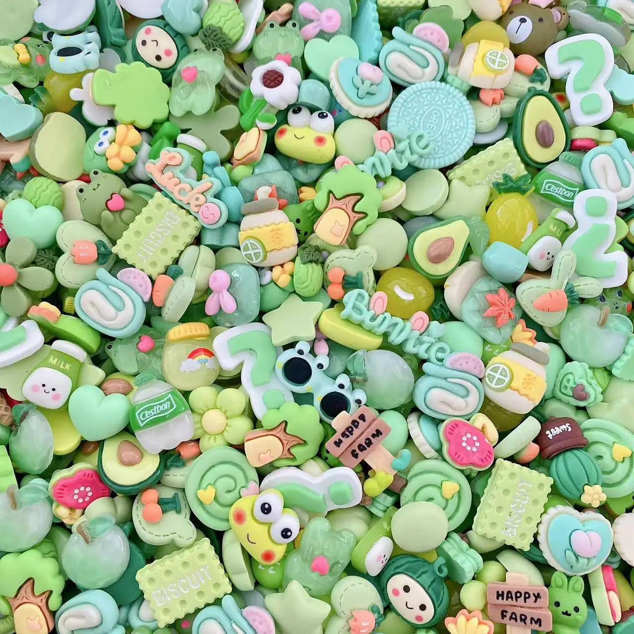 

Super Cute Random Green Lucky Bag Resin Charm Shoes Accessories Garden Shoes Clogs Sandals Diy Decoration Birthday Party Gifts