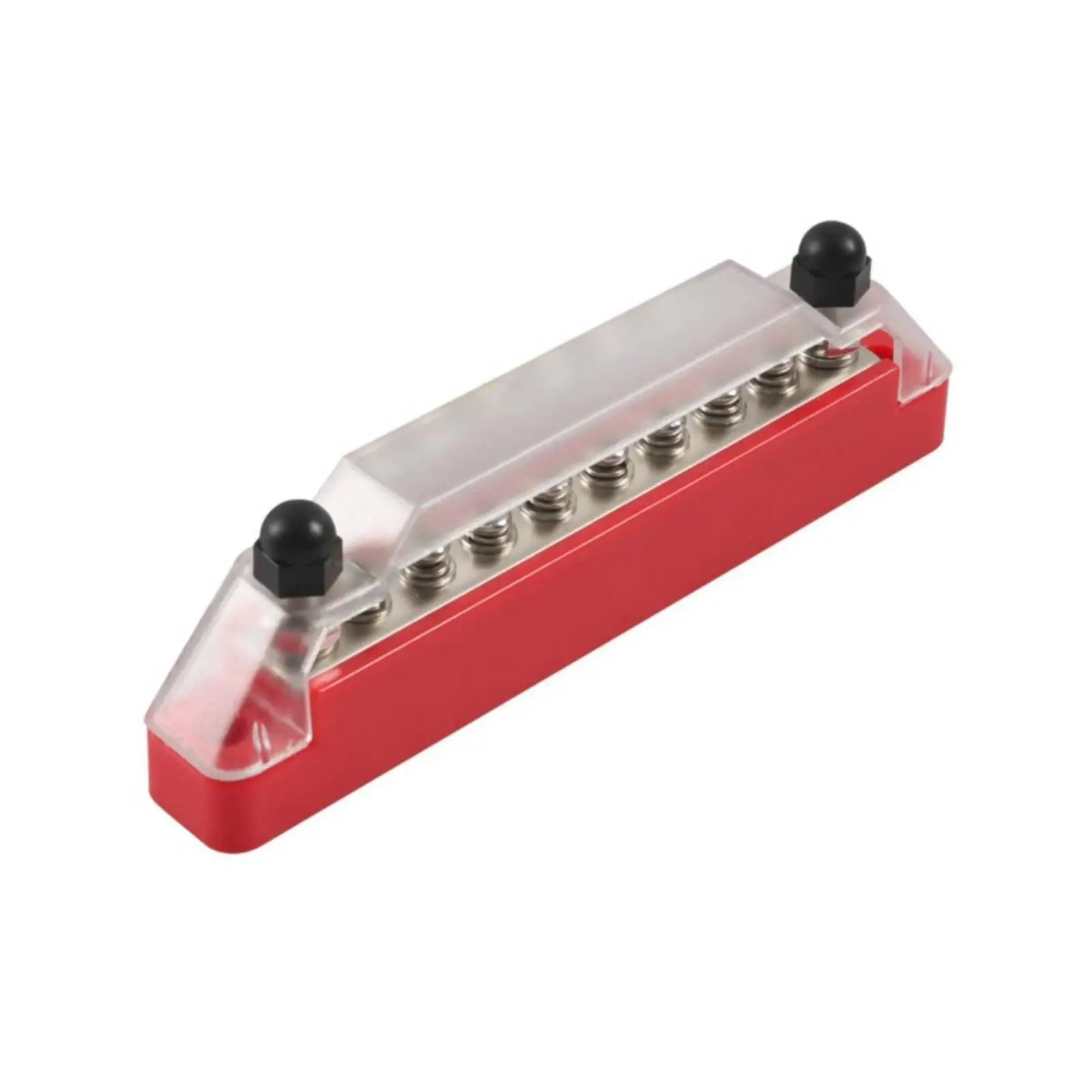 Copper Bus Bar Connector 8 Way 150A Distribution Block with Cover for Car Boat RV Solar Power