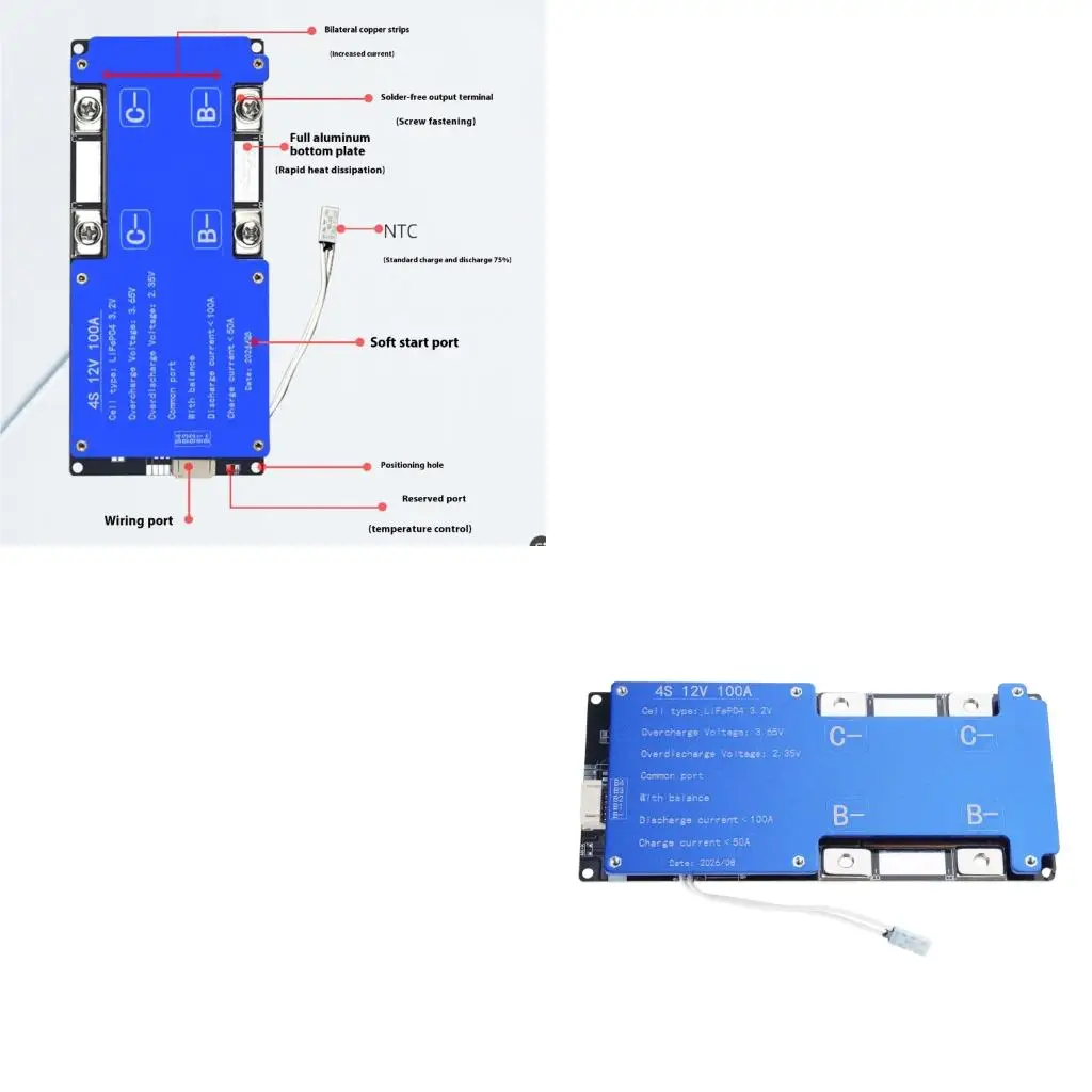 4S 100A LiFePO4 Battery Controller Protections Board With MultiLayer Safety Protections And Fast Heat Dissipation