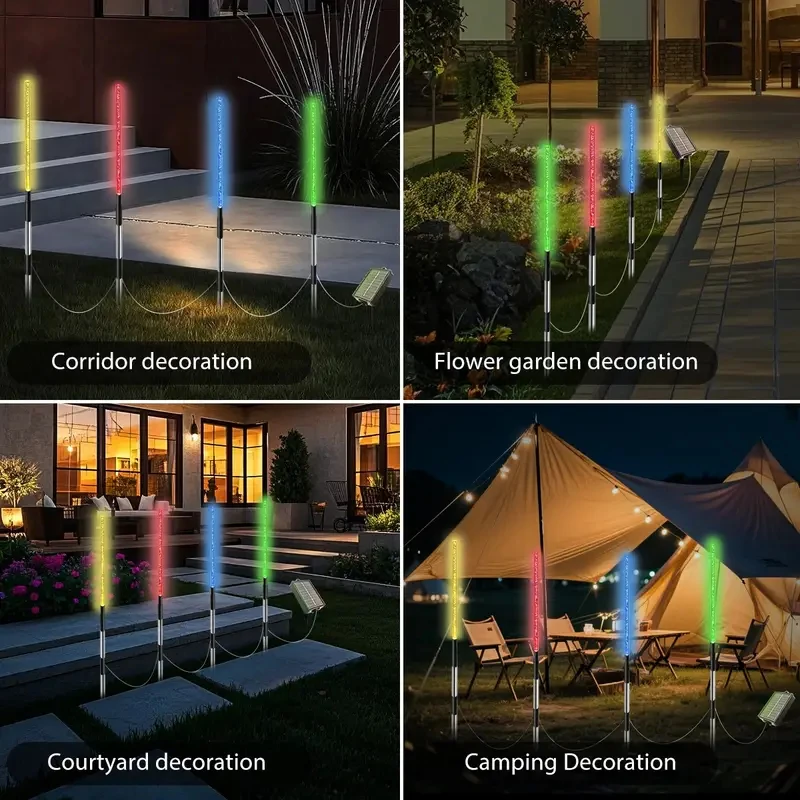 4 قطعة فقاعة الشمسية حديقة حصة أضواء IP65 RGB اللون تغيير في الهواء الطلق إضاءة مقاومة للماء لساحة بار حفلة الحديقة مول ديكور