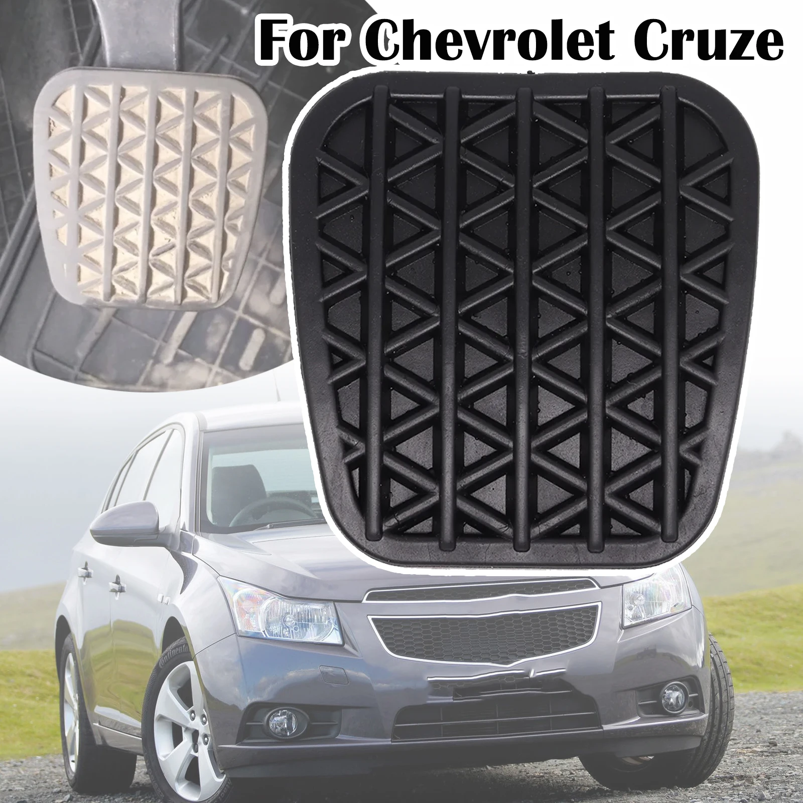 Car Rubber Brake Clutch Foot Pedal Pad Covers Accessories For Chevrolet Cruze J300 2009 2010 2011 - 2016 Daewoo Lacetti Premiere