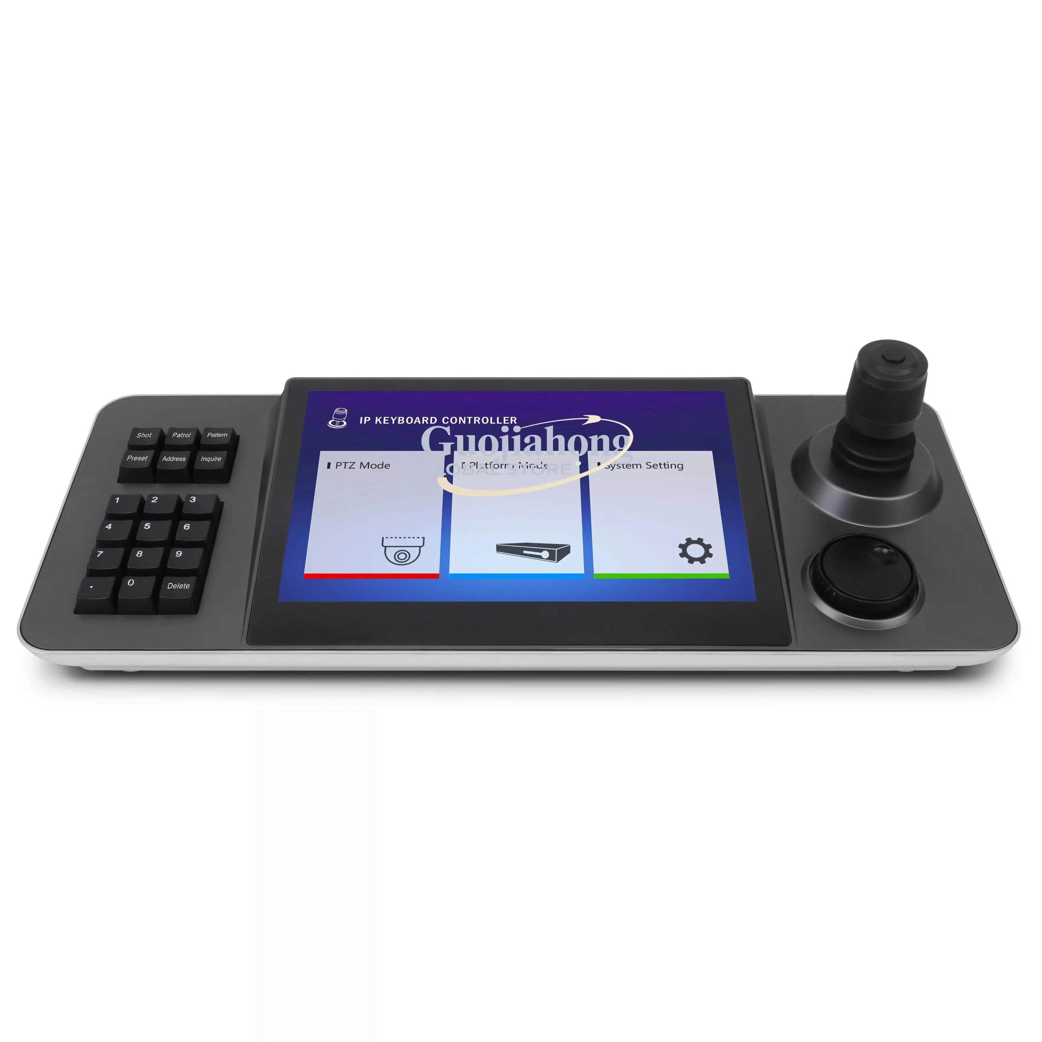 Network ball machine monitoring control keyboard 10.1 inch touch screen, compatible with conference joystick controller