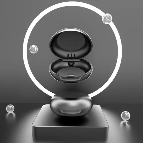 Imagen 2 del producto Caja redonda insonorizada para tapones para los oídos, Mini caja de almacenamiento portátil de plástico para tapones para los oídos para dormir, organizador de pendientes y joyería artesanal