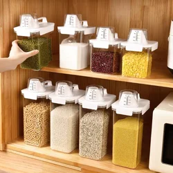 Airtight Food Storage Containers Cereal Dispenser Kitchen Storage Box Cereal Containers Storage Jar Sealed Can Kitchen Organizer