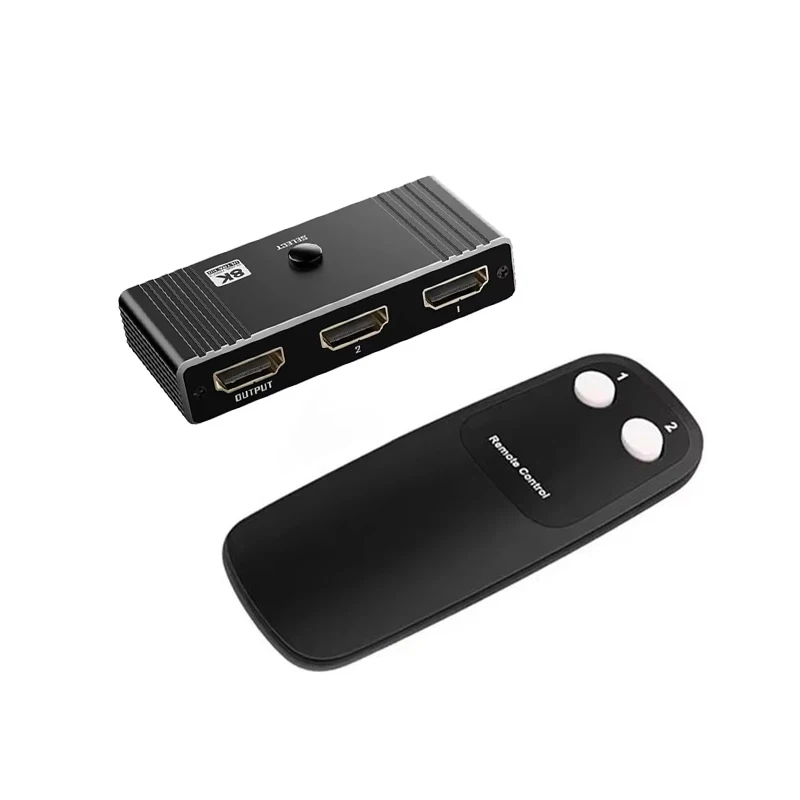 8K HDMI 2.1 Bi-Directional Switch 2 in 1 Out 4K@120Hz HDMI Splitter Switcher 2x1 Video Converter 48Gbps for PS5 Xbox PC To TV