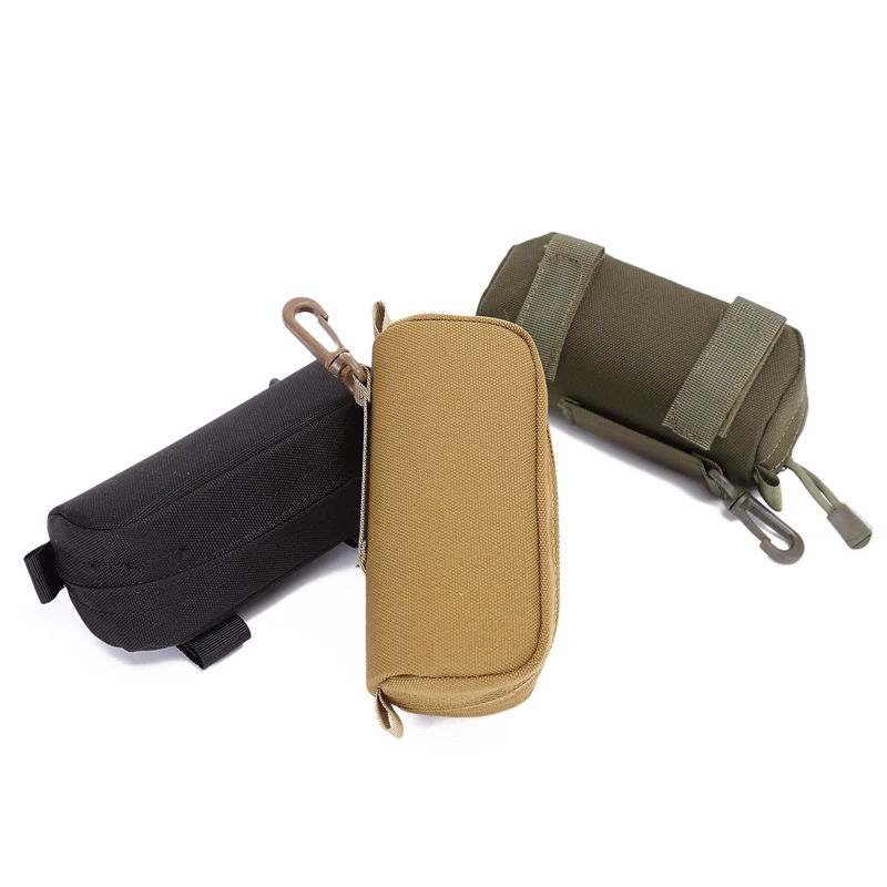 1000D Nylon Tactical MOLLE Eyewear Case Shockproof Portable Storage Box for Hunting Goggles Outdoor Sunglasses