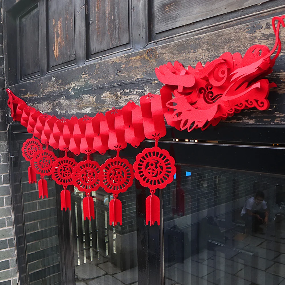 السنة الصينية الجديدة التنين زينة السقف حفلة السنة الجديدة لوازم الحفلات السنة القمرية زخرفة للمحلات التجارية مطعم الطرف #4