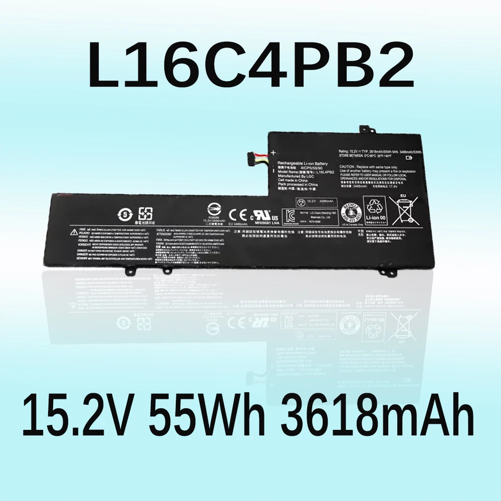 

L16C4PB2 L16M4PB2 L16L4PB2 15.2V 55Wh 3618mAh Laptop Battery For Lenovo IdeaPad 720S-14 720S-14IKB series