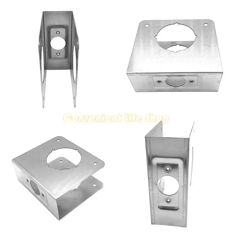 L1EE Portable Home Security Door Reinforcement Plate 2 3/8Inch Backsets Sturdy Stainless Steel Materials for Extra Safety