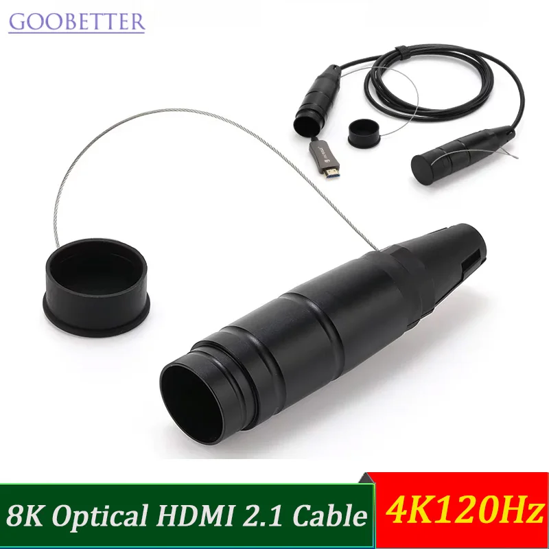 8K Optical HDMI 2.1 Cable 48Gbps with ARC/eARC VRR 4K120Hz 30m for Gaming PS5 Xbox PC Projector Home Theater