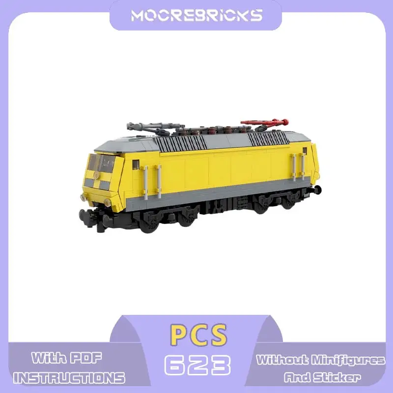 

MOC City Speed Railway Express Train Model Building Blocks Technical Locomotive Bricks Creative Construction Toys Adult
