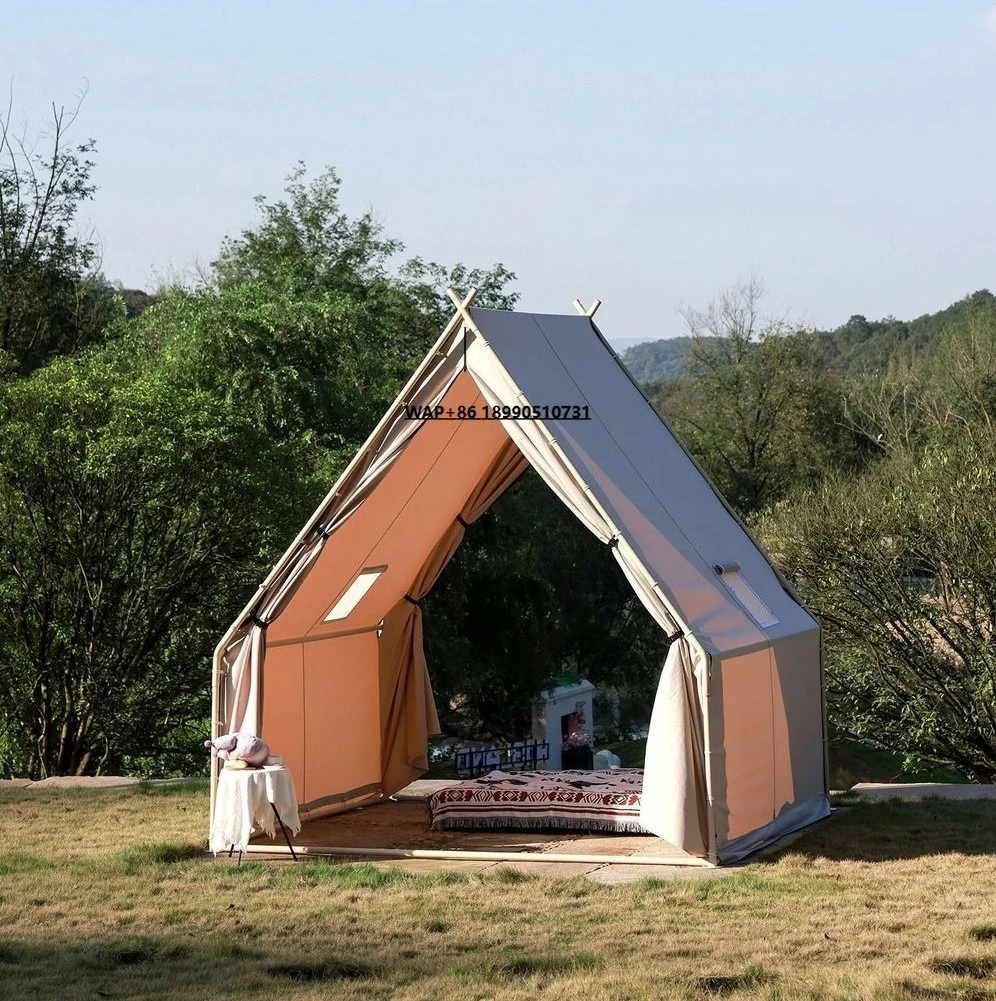 

Large Outdoor Inflatable Camping Tent for 6-8 People Convenient Durable Rainproof Rooftop Windproof Made Oxford Fabric