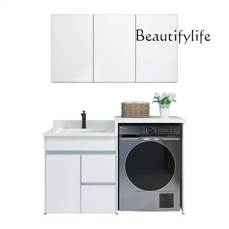 Washing machine integrated cabinet combination balcony significant other cabinet washbasin bathroom cabinet washbasin rock slab