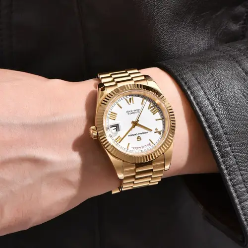 Imagen 2 del producto Relojes PAGANI DESIGN para hombre DD40, reloj automático de lujo dorado y blanco para hombre TMI NH36A, relojes mecánicos con fecha y semana para hombre, novedad de 2025