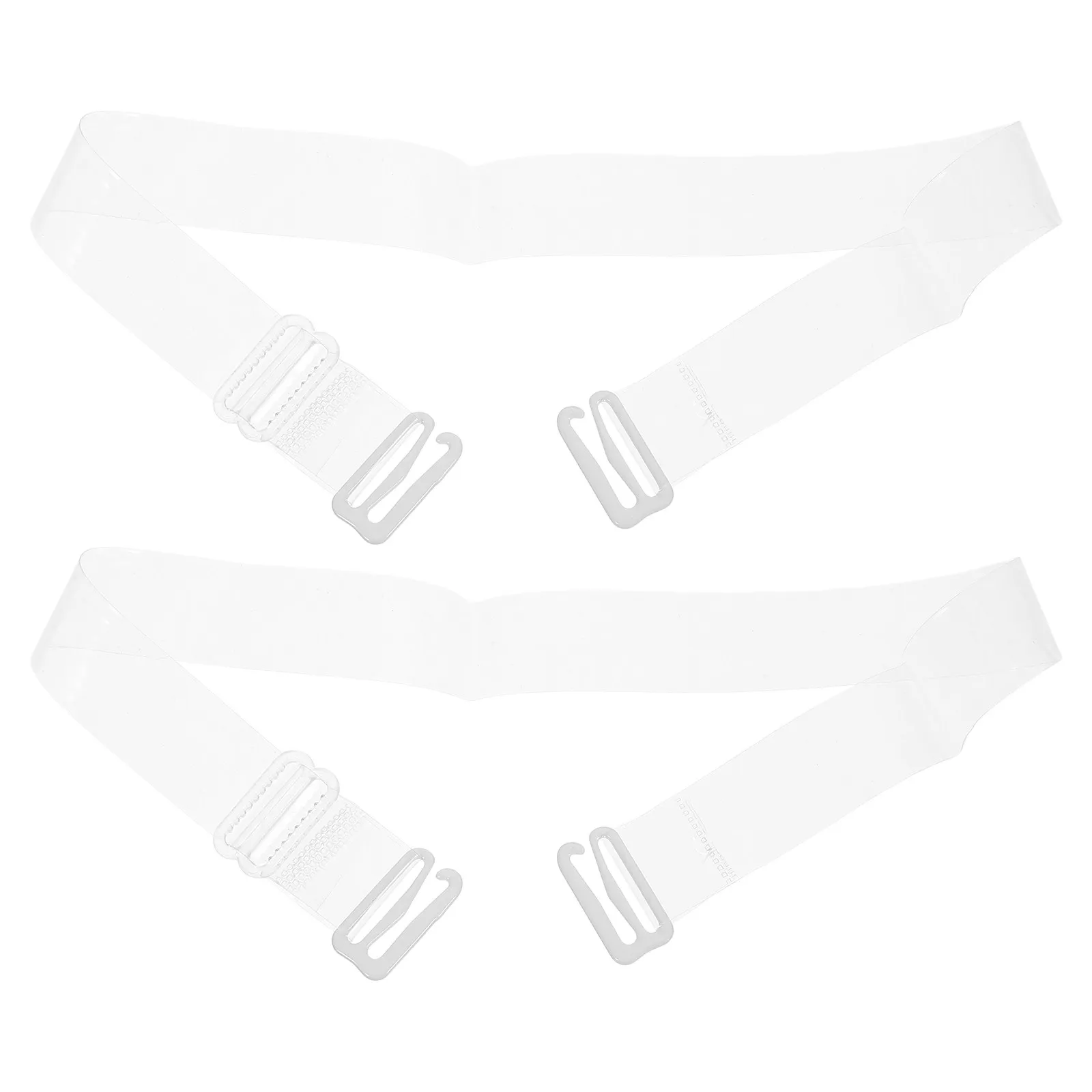 Crystal Clear Invisible Bra Strap Non-Slip Soft Silicone Adjustable Replacement Strap Fits All Detachable Bra Styles