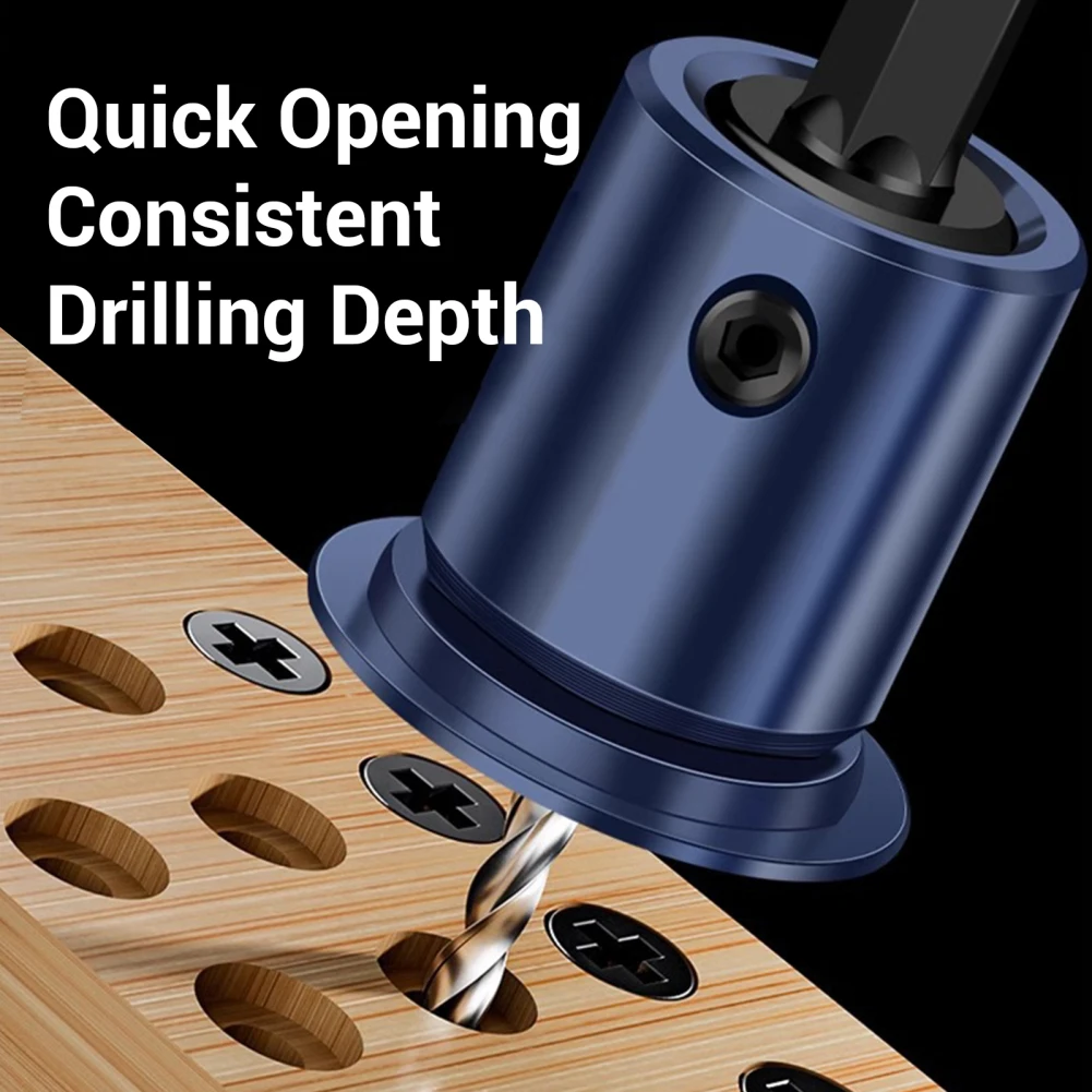 Countersink Drill Bit Limit Hole Opener Countersunk Drill Bit With Adjustable Depth Stop Low Friction For Accurate Woodworking