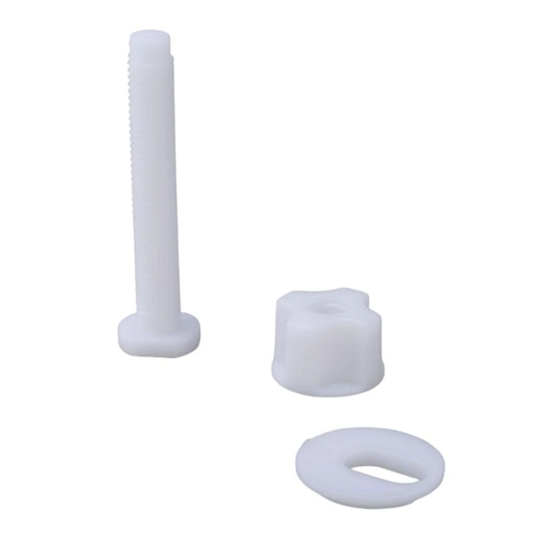 

ABS Toilet Cover Screw Bolt Set Secure & Long Service Bathroom Fixture Fasteners Toilet Lid Mounting Set for Bathroom