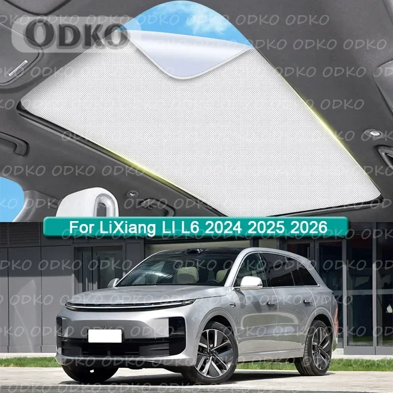 

Солнцезащитный козырек на крышу автомобиля, подходит для LiXiang LI L6 2024 2025 2026, электростатическая адсорбция, солнцезащитный козырек на крыше, наклейка с слепой затенением