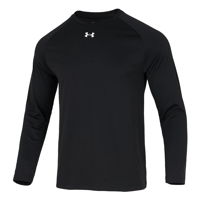 

Under Armour Sports Sweatshirt for Men and Women, New Round Neck Loose Casual Pullover, Running Training Clothing, Knitted Top, Black 25600302-001