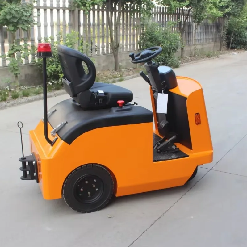 Electric Three Wheeled Vehicle Towing Cart Trailer Electric Tractor 2-ton Car Mounted Station Driving