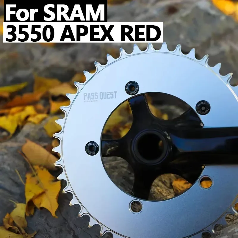 PASS QUEST 110 bcd チェーンリング 5 ボルト SRAM 3550 APEX RED