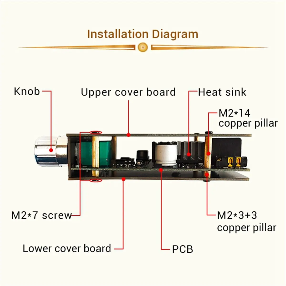 -1002MT Bluetooth 5.0 Placa Amplificadora de Potência 100W Kit de Placa Amplificadora de Canal com Proteção contra Curto-Circuito APP Control-A22U