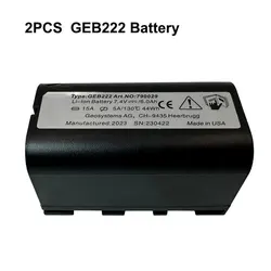 2 uds GEB222 batería para sistema GPS de estación Total SWISS ATX1200 1230 Piper 100 200 Lases instrumentos de inspección batería recargable