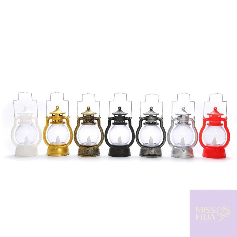 レトロなオイルランプハロウィン装飾LED小さなホームパーティーランタン