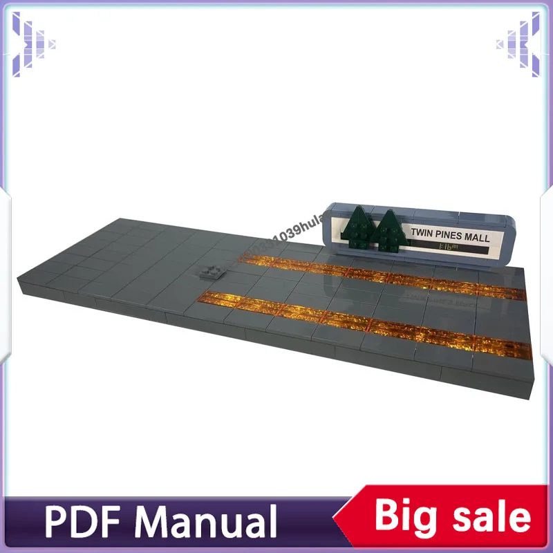 

Подставка для светящихся дорожек Delorean Light-up MOC-246551, аксессуар для конструктора, декор, кирпичики для взрослых