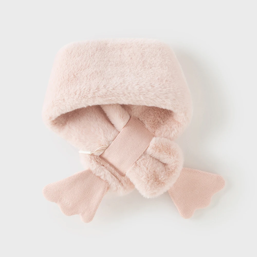 Dave Bella Girls Plush Scarf Winter Children Thick Soft Scarves Pink Neck Collar Warmer Stuff Kids Elegant Neckerchief DB4254644